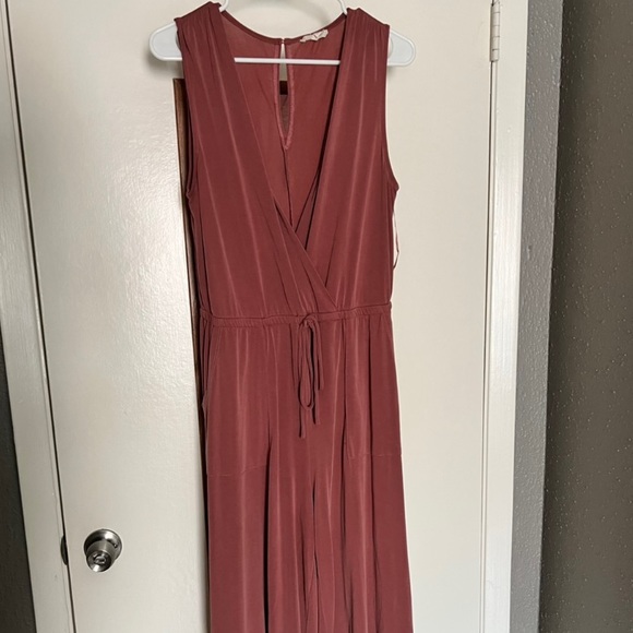 Mystree pink Jumpsuit, Medium, wide-leg - Picture 5 of 6